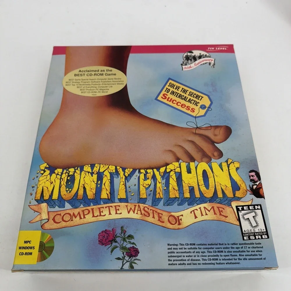 1995 Monty Python's Complete Waste of Time (PC, USA) 7th Level Big Box DOS